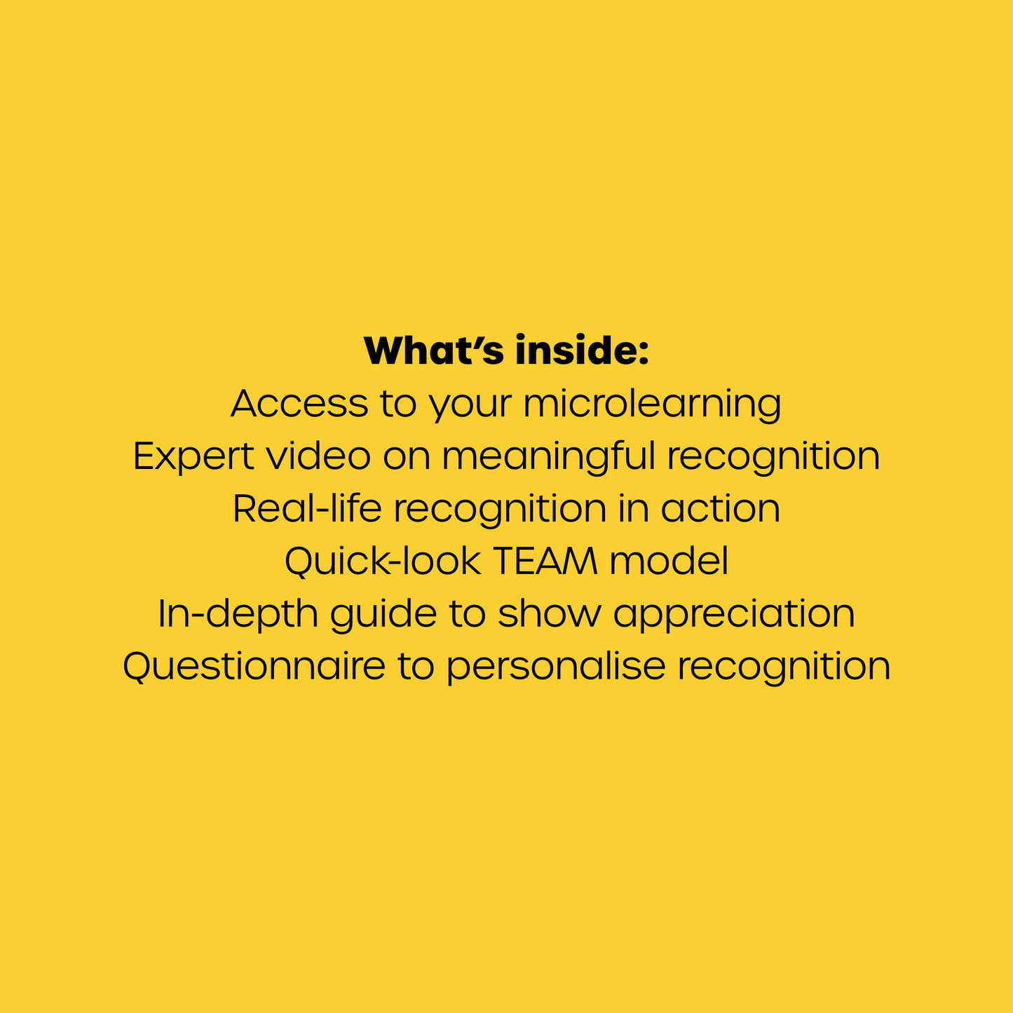 How to get more of what's working